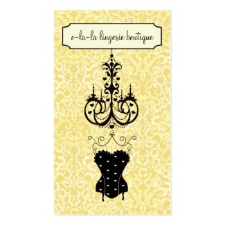 Lingerie Boutique Business Cards profilecard