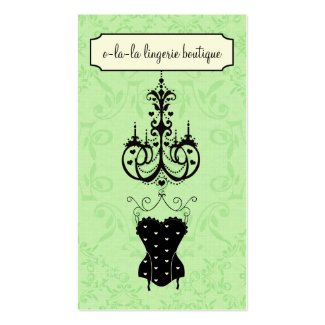 Lingerie Boutique Business Cards profilecard
