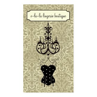 Lingerie Boutique Business Cards profilecard