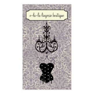 Lingerie Boutique Business Cards profilecard