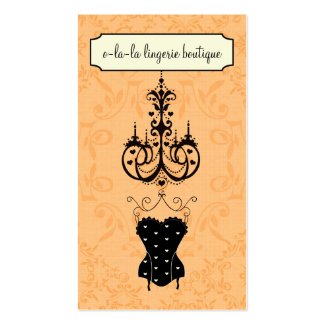 Lingerie Boutique Business Cards profilecard