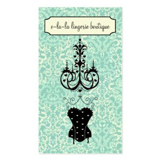 Lingerie Boutique Business Cards profilecard