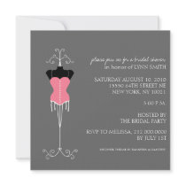 Lingerie Bridal Shower Invitations