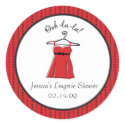 Lingerie Bridal Shower Stickers