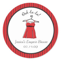 Lingerie Bridal Shower Stickers