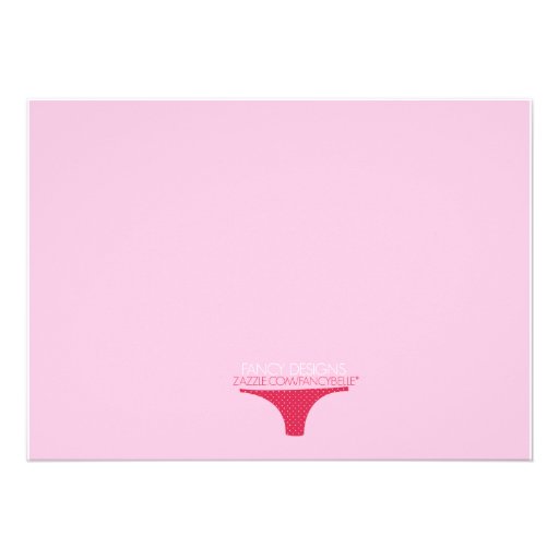 Lingerie Shower Announcement