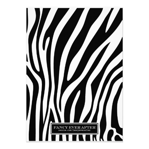 Lingerie Shower | Zebra Custom Announcements