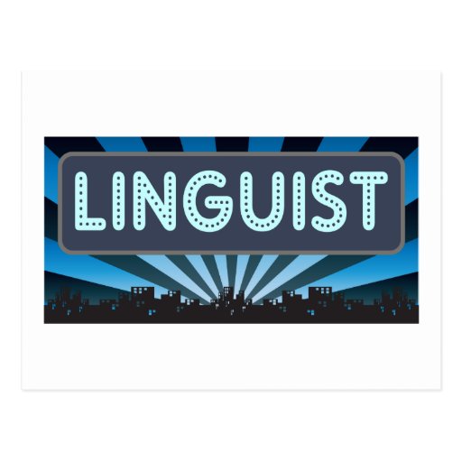 Linguist Marquee Post Cards