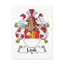 Link Family Crest postcards