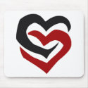 Linked Hearts mousepads