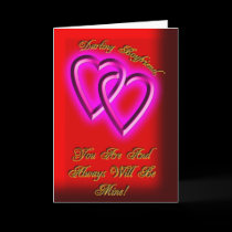Linked Hearts Valentines Card for Boyfriend