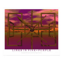 Links In Pink + Purple posters