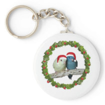 Linnie Christmas wreath Keychains