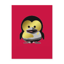 Linux Baby Tux d'Or postcards