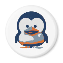 Linux Baby Tux II magnets by eritor Linux Baby Tux II magnets
