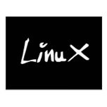 Linux (black) post cards