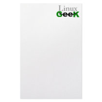 Linux Geek Stationery Paper