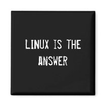 LINUX is the answer magnets