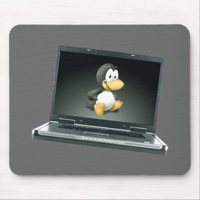 LINUX LAPTOP PENGUIN TUX MOUSE PADS by Sofia_Youshi. Linux, or GNU/Linux, 