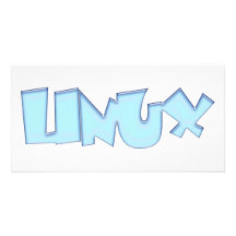 Linux Original products! Custom Photo Card