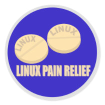 LINUX PAINKILLER PILLS stickers
