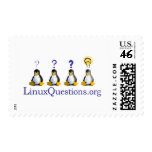 Linux Questions Logo Postage Stamps