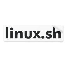 linux.sh Products & Designs! bumper stickers by campagnaa linux.sh Products & Designs! bumper stickers