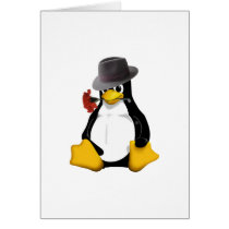 Linux tango greeting card