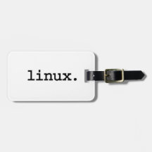 linux. travel bag tag