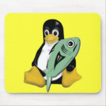 LINUX TUX PENGUIN FISH MOUSE PADS