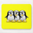 LINUX TUX PENGUIN FRIENDS mousepads