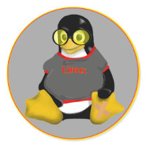 LINUX TUX SUN GLASSES 1 stickers by Sofia_Youshi LINUX TUX SUN GLASSES 1 stickers