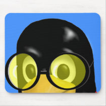 LINUX TUX SUN GLASSES mousepads