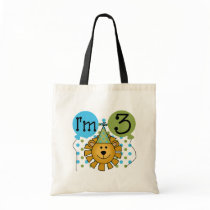 Lion 3rd Birthday T-shirts and Gifts Canvas Bag