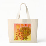 Lion and Giraffe Tote Bag
