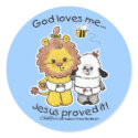 Lion and Lamb Babies stickers