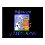 Lion and Lamb catch falling stars Postcard