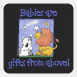 Lion and Lamb catch falling stars Stickers