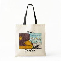 Lion and Lamb Gentle Peace bags by creationhrt Lion and Lamb Gentle Peace bags