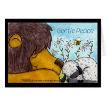 Lion and Lamb Gentle Peace Cards