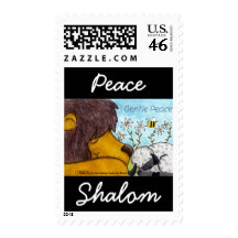 Lion and Lamb Gentle Peace Stamps