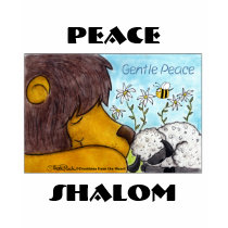 Lion and Lamb Gentle Peace t-shirts