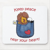 Lion and Lamb pocket pals Mouse Pads