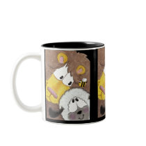 Lion and Lamb Up Close mugs by creationhrt Lion and Lamb Up Close mugs