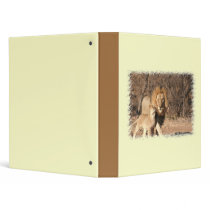 Lion and Lion Cub Binder