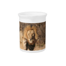 Lion and Lion Cub Pitcher