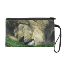 Lion and Peacock Wristlet