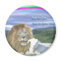 lion and the lamb magnet