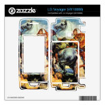 Lion and Tiger hunting by Paul Rubens Decals For LG Voyager