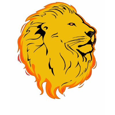 Lion Art Design T-shirt by ironydesign